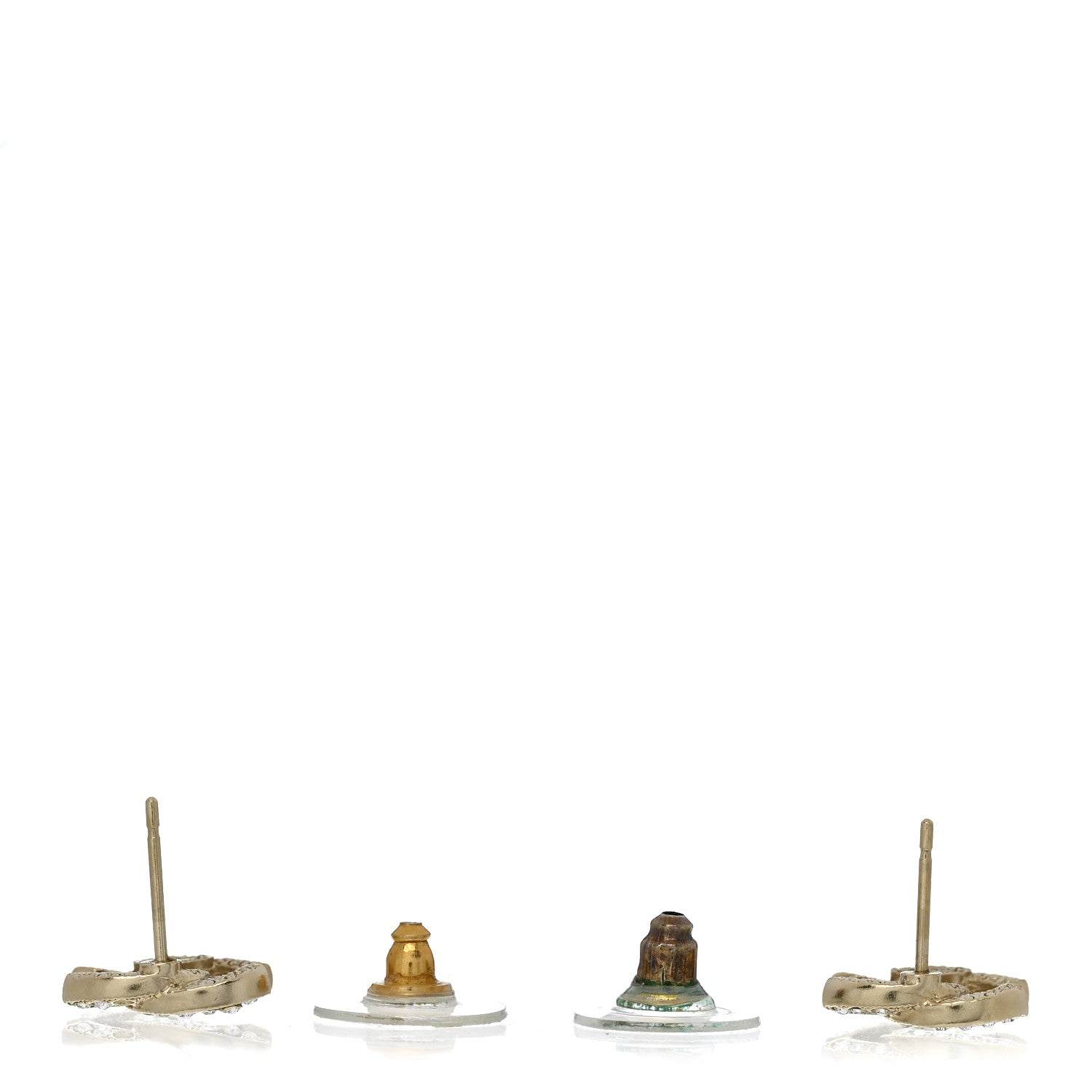 Crystal CC Earrings Gold