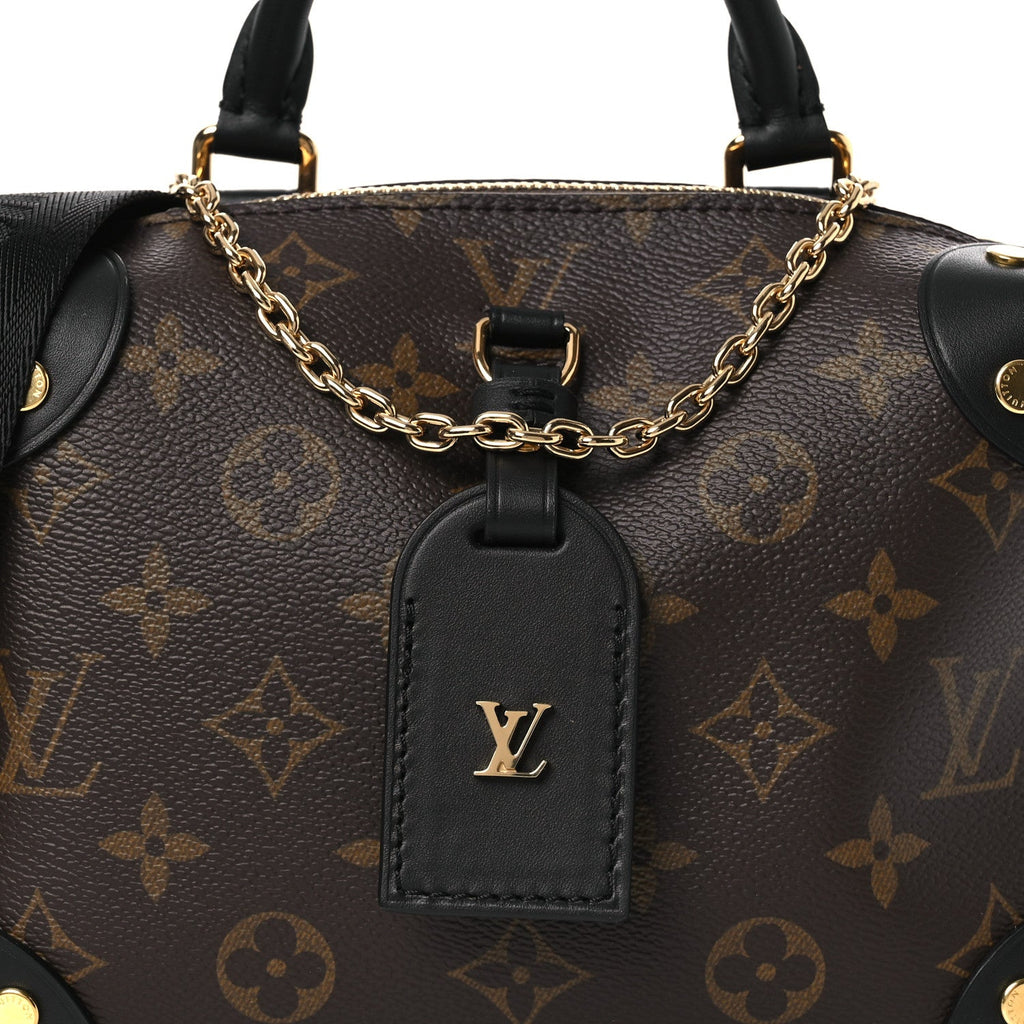 Louis Vuitton Monogram Petite Malle Souple Black