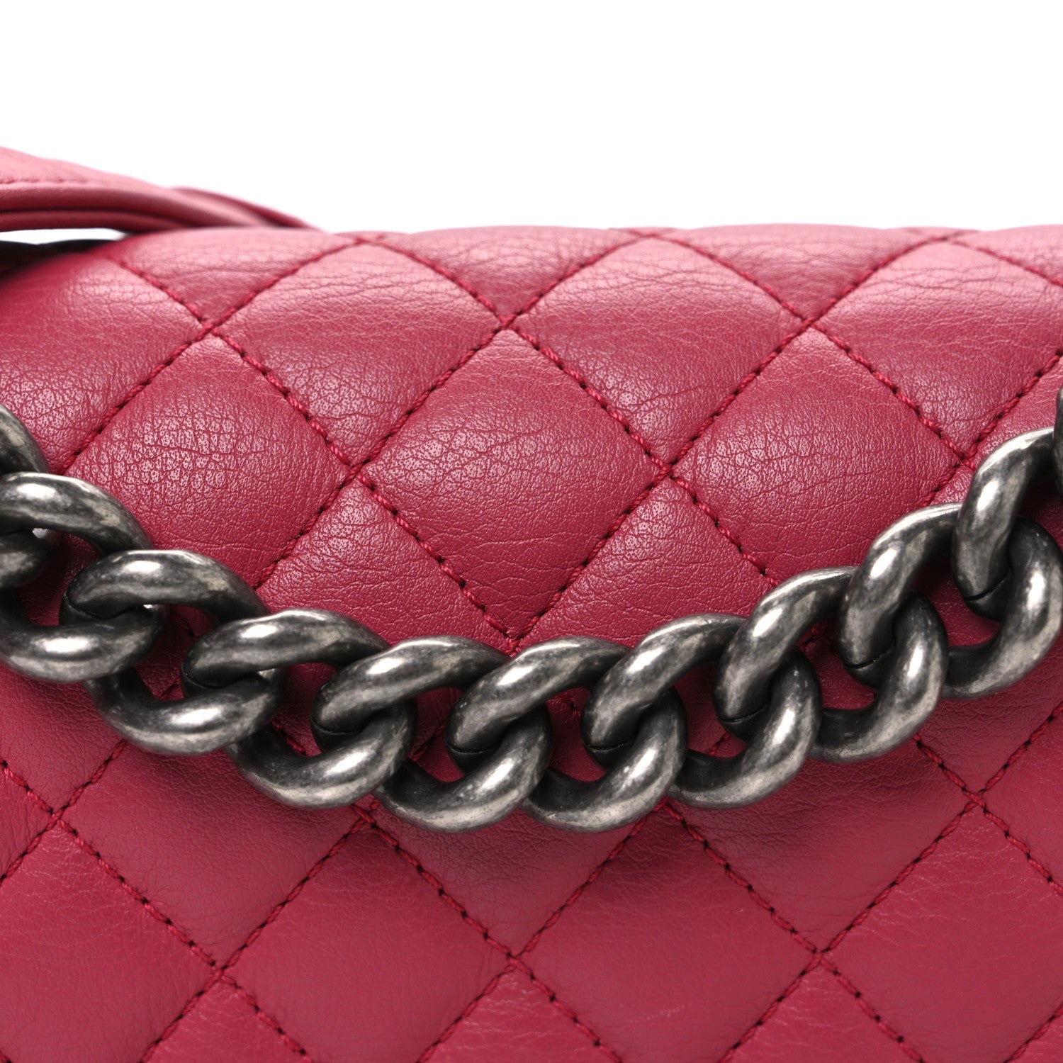 Chanel Calfskin Quilted Small Boy Flap Dark Pink