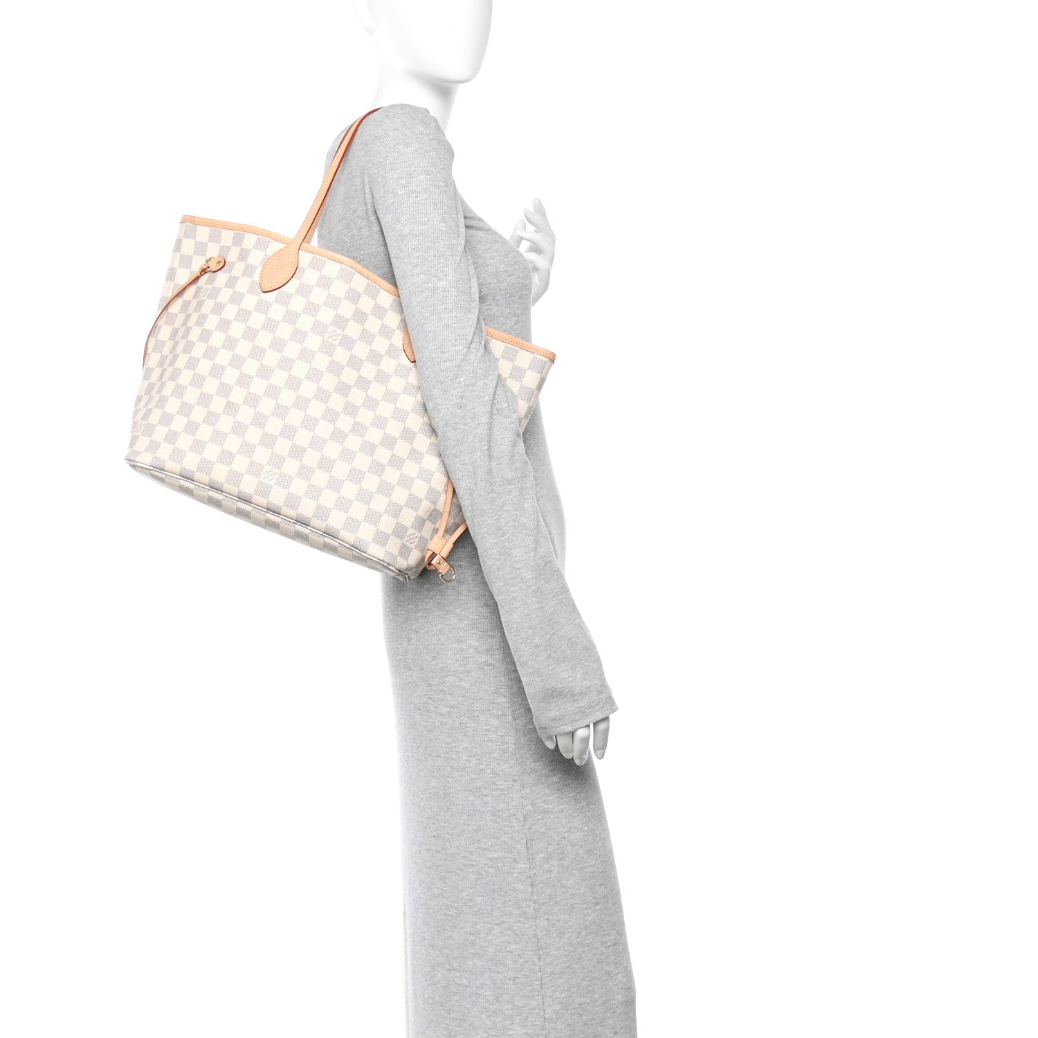 Louis Vuitton Damier Azur Neo Neverfull MM Rose Ballerine
