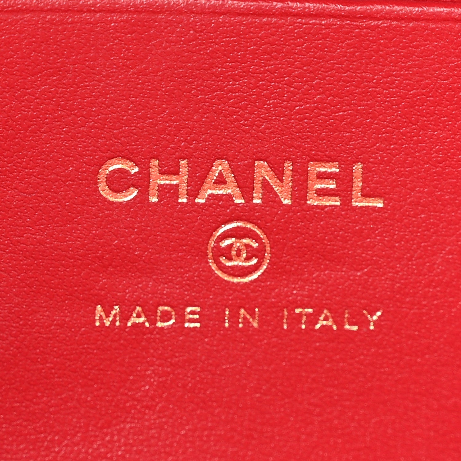 Chanel Caviar Quilted Top Handle Slim Vanity With Chain Red