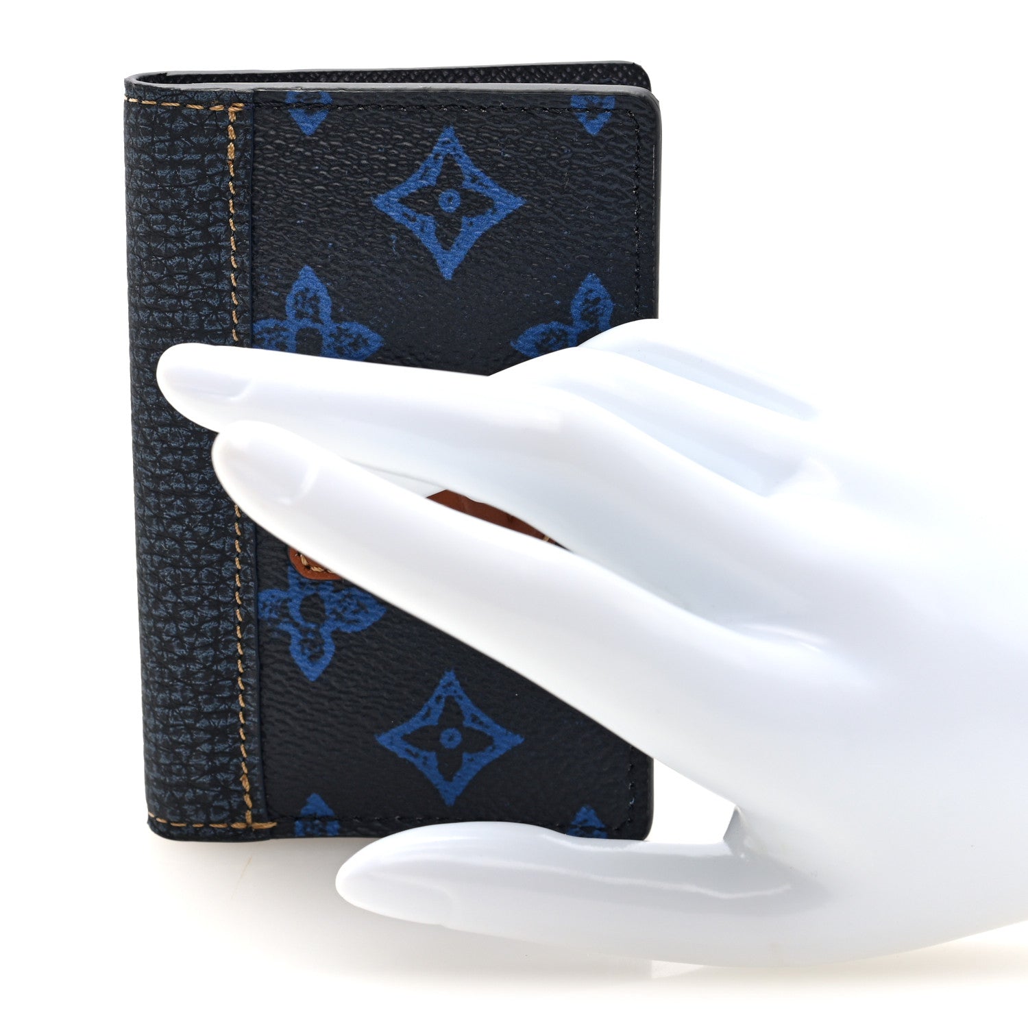 Louis Vuitton Monogram LV Record Pocket Organizer NM Blue