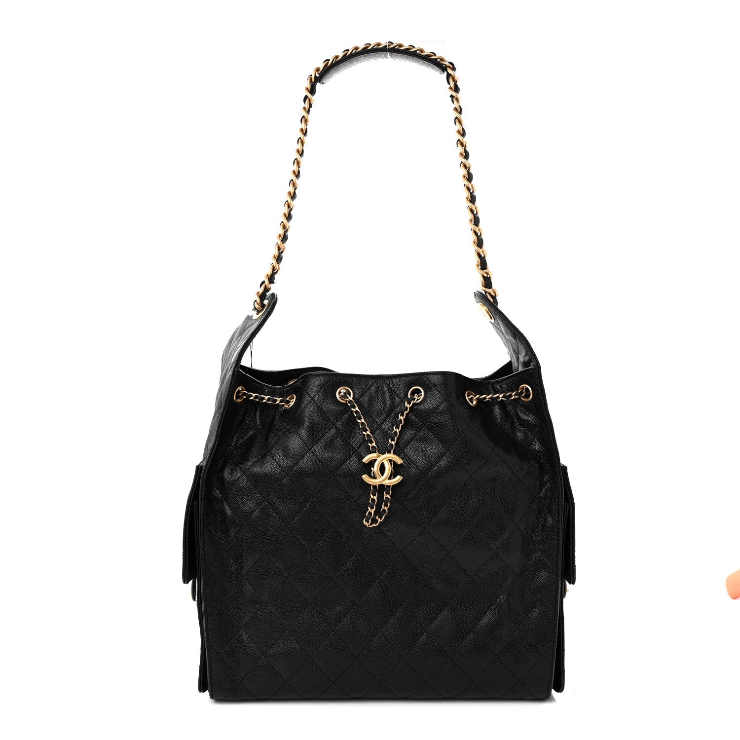 Chanel Caviar Quilted Medium Chanel 25 Handbag Black