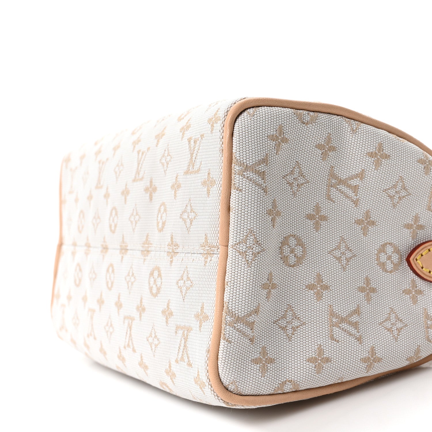 Louis Vuitton Monogram Mini Jacquard Speedy Bandouliere 20 Mastic Cream