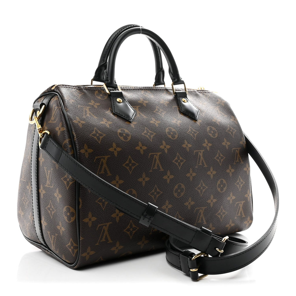 Louis Vuitton Monogram My World Tour Speedy Bandouliere 30 Black