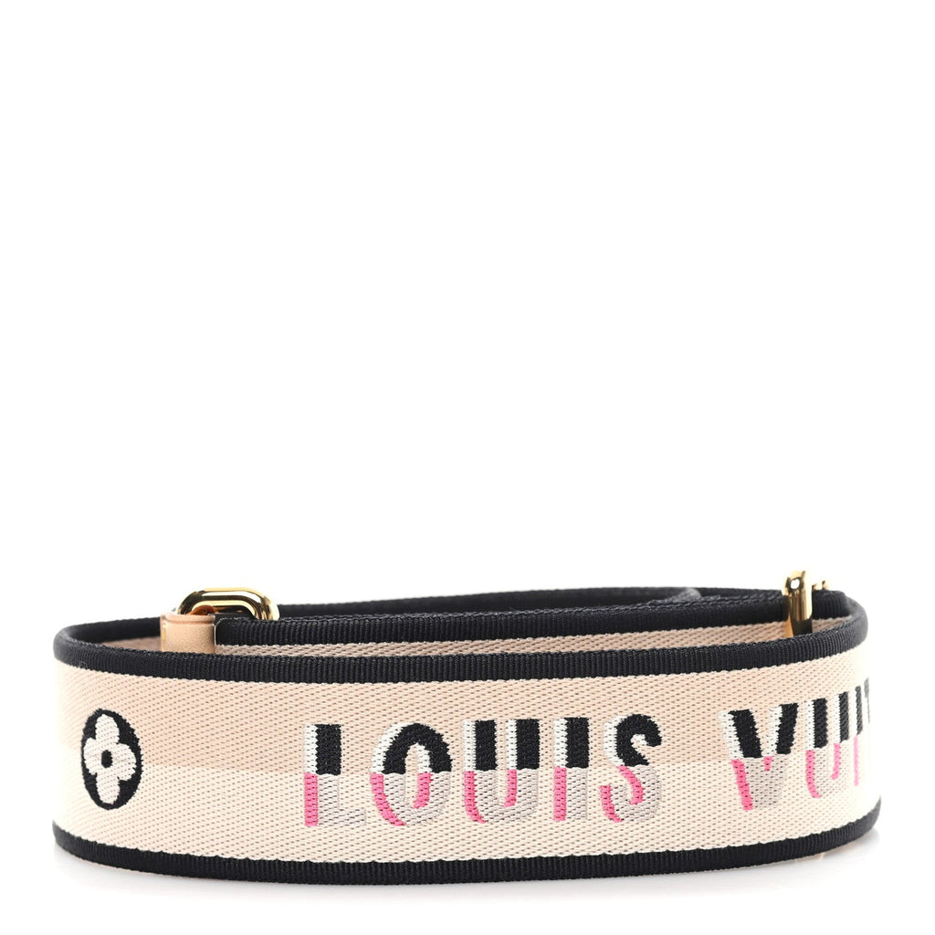 Louis Vuitton Jacquard Speedy Bandouliere 20 Shoulder Strap Black