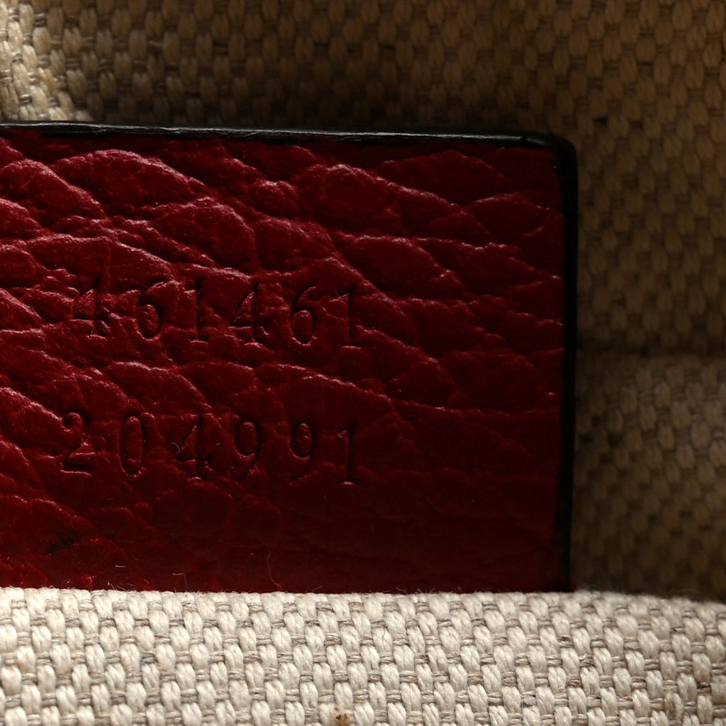 Gucci Grained Calfskin Sylvie Web Kingsnake Small Camera Bag Red Multicolor