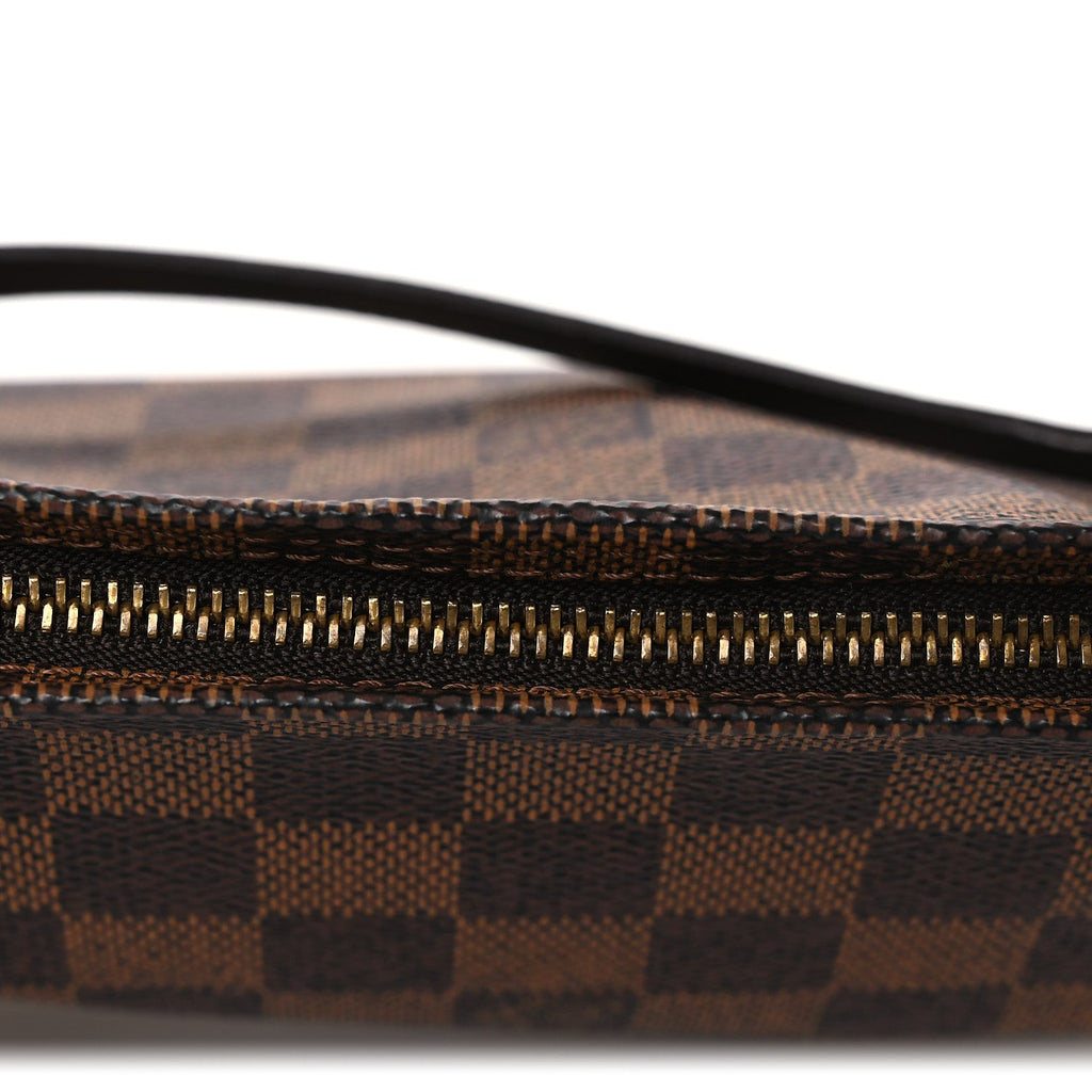 Louis Vuitton Damier Ebene Trousse Make Up Bag Pochette