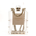 Chanel Transluscent Plexiglass Perfume Bottle Clutch