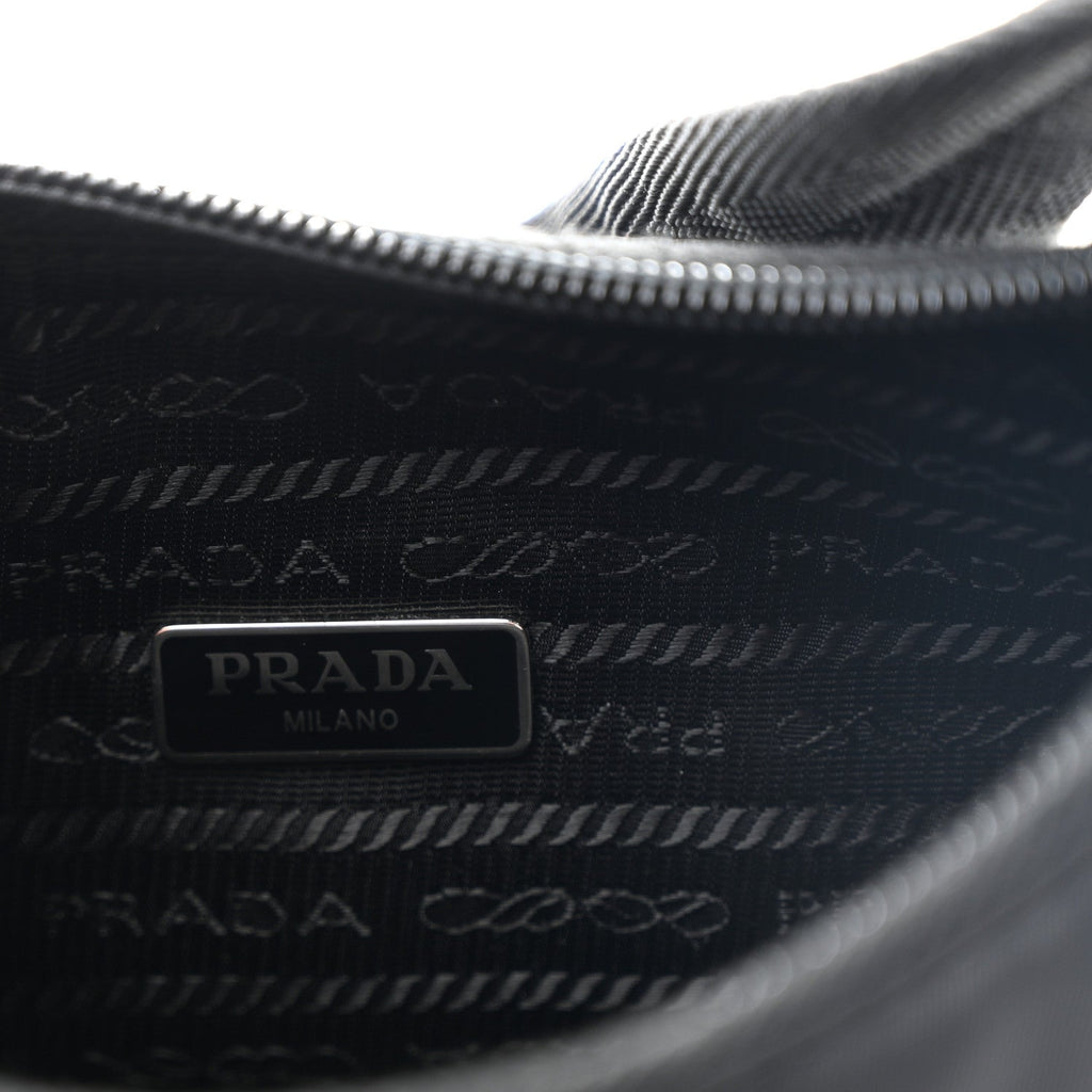 Prada Tessuto Nylon Mini Re-Edition 2000 Bag Black