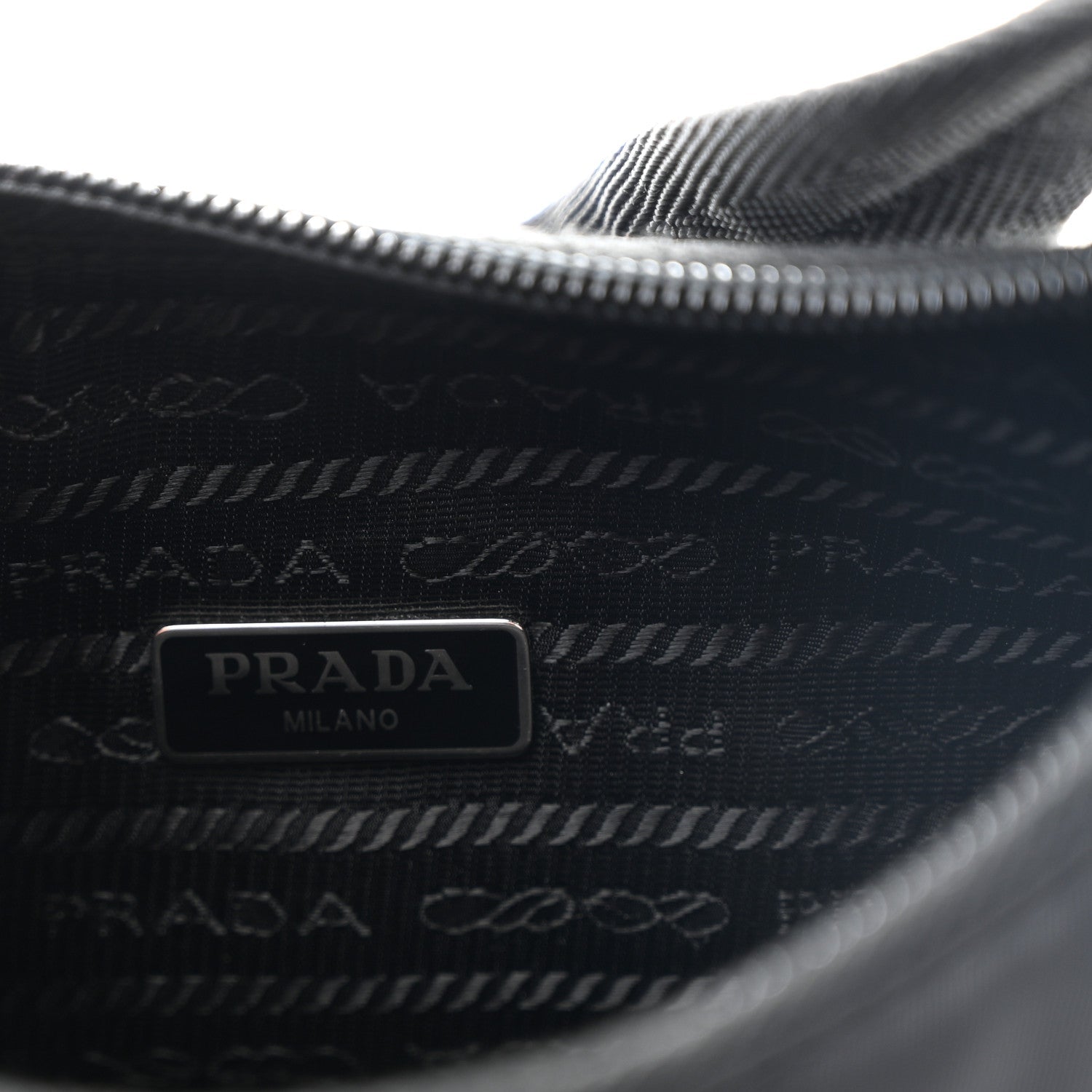 Prada Tessuto Nylon Mini Re-Edition 2000 Bag Black