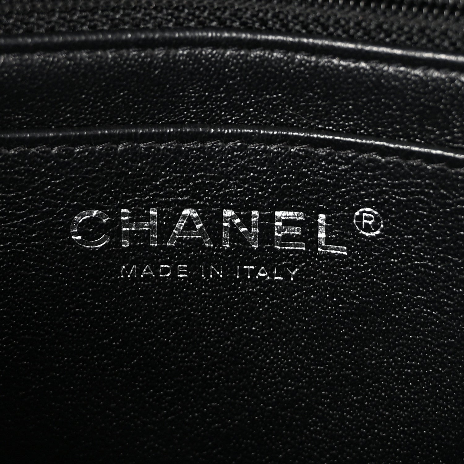 Chanel Lambskin Quilted Mini Rectangular Flap Black