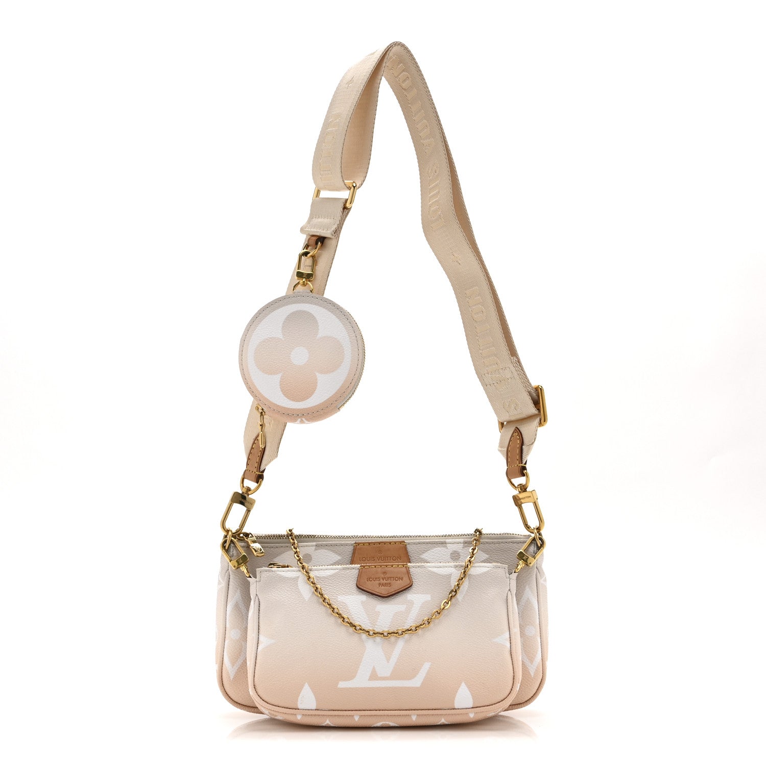 Louis Vuitton Monogram Giant By The Pool Multi Pochette Accessories Brume