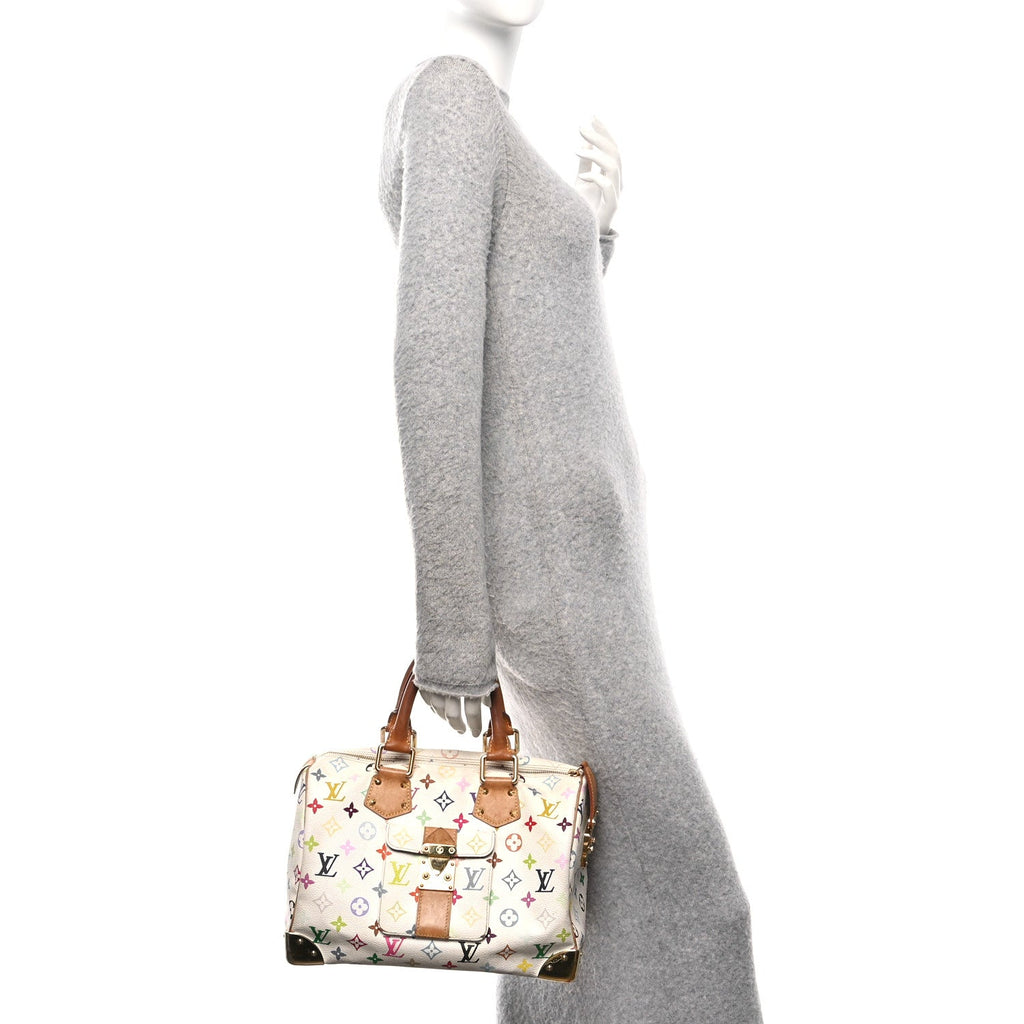 Louis Vuitton Monogram Multicolor Speedy 30 White