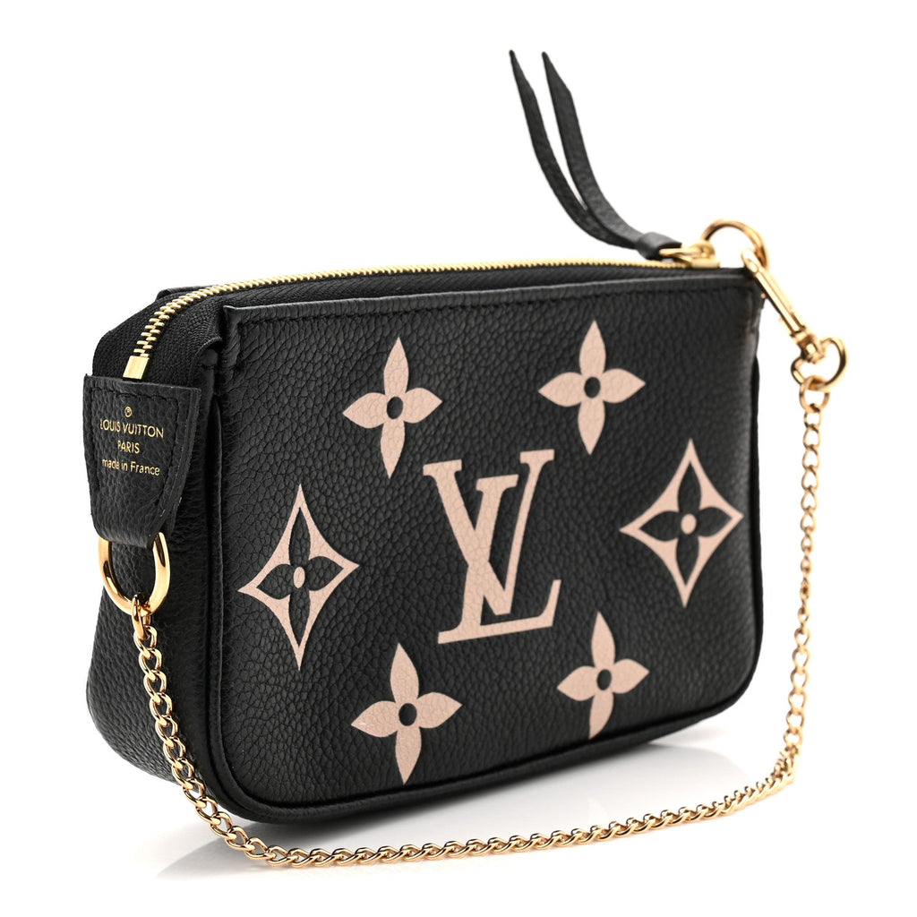 Louis Vuitton Empreinte Monogram Giant Mini Pochette Accessories Black