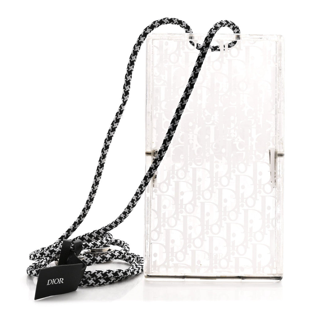 Christian Dior Plexiglass Vertical Pouch Translucent
