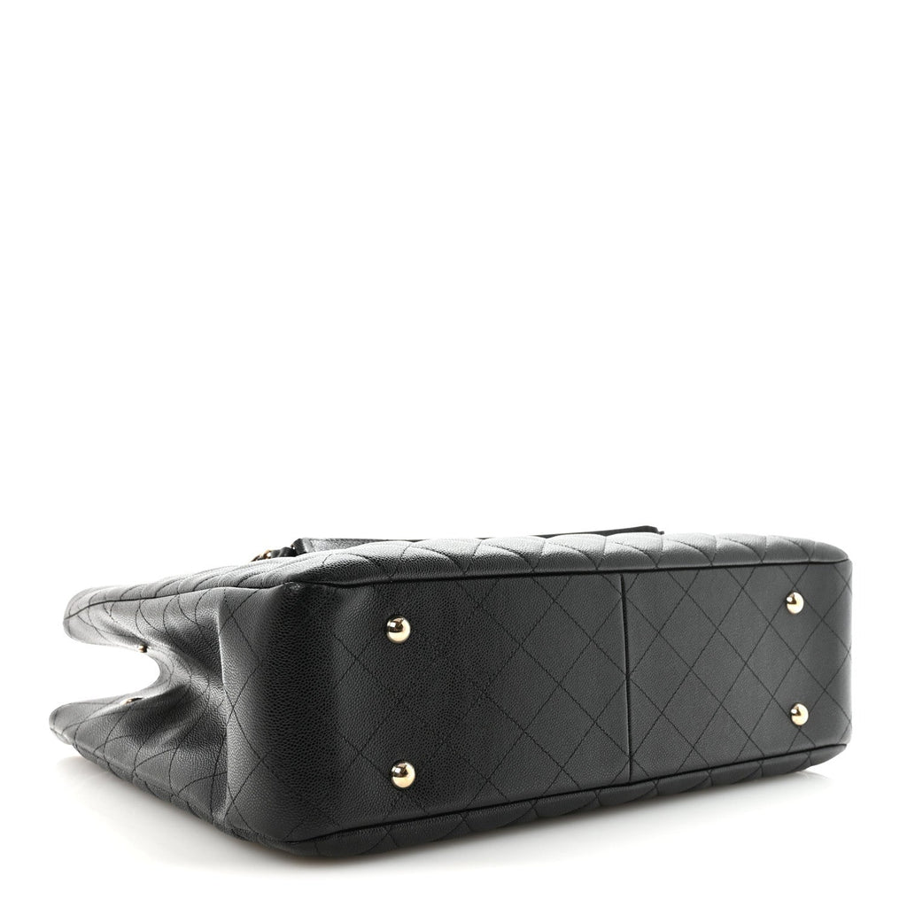 Chanel Caviar Quilted Large Shopping Tote Black