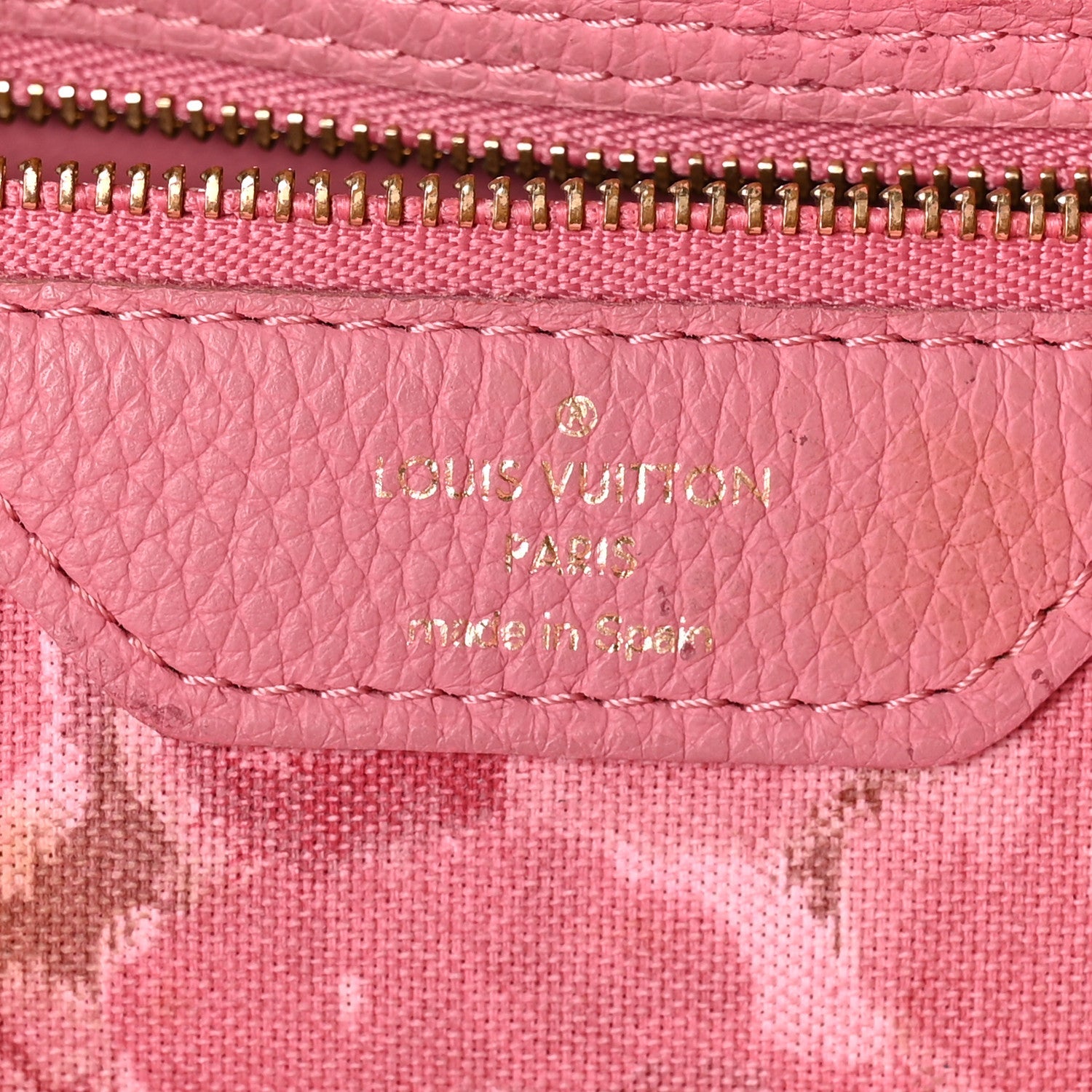Louis Vuitton Monogram Articles de Voyage Ikat Neverfull MM Rose Velours