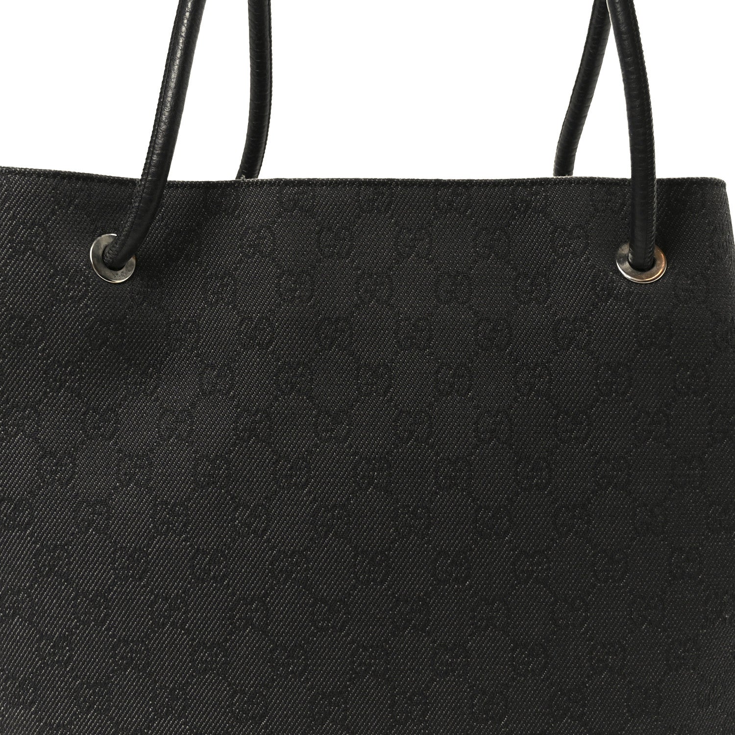 Gucci Canvas Monogram Gifford Shopping Tote Black
