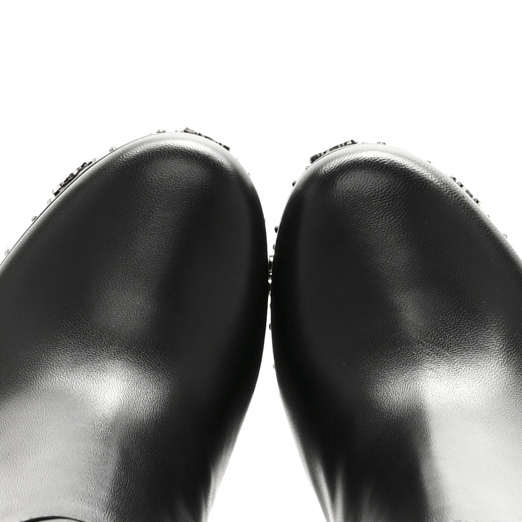 Gucci Nappa Charlotte Janaya 110mm Platform Knee Boots 35.5 Black