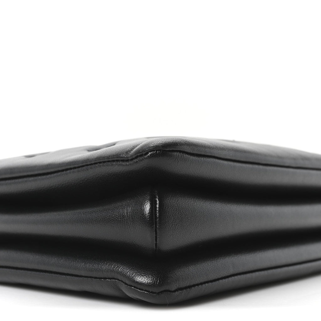 Louis Vuitton Lambskin Embossed Monogram Coussin PM Black