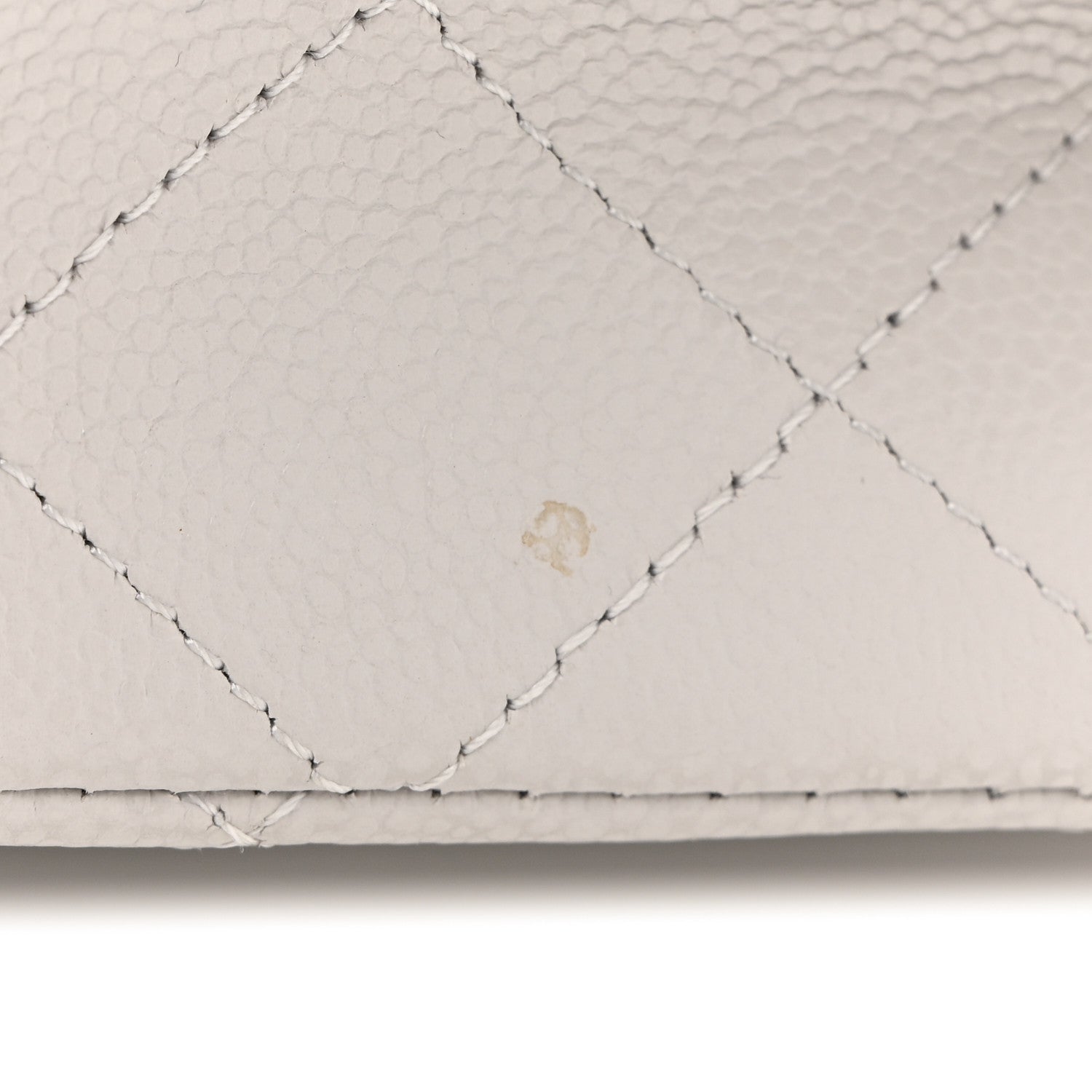 Chanel Caviar Quilted Medium Double Flap Light Grey