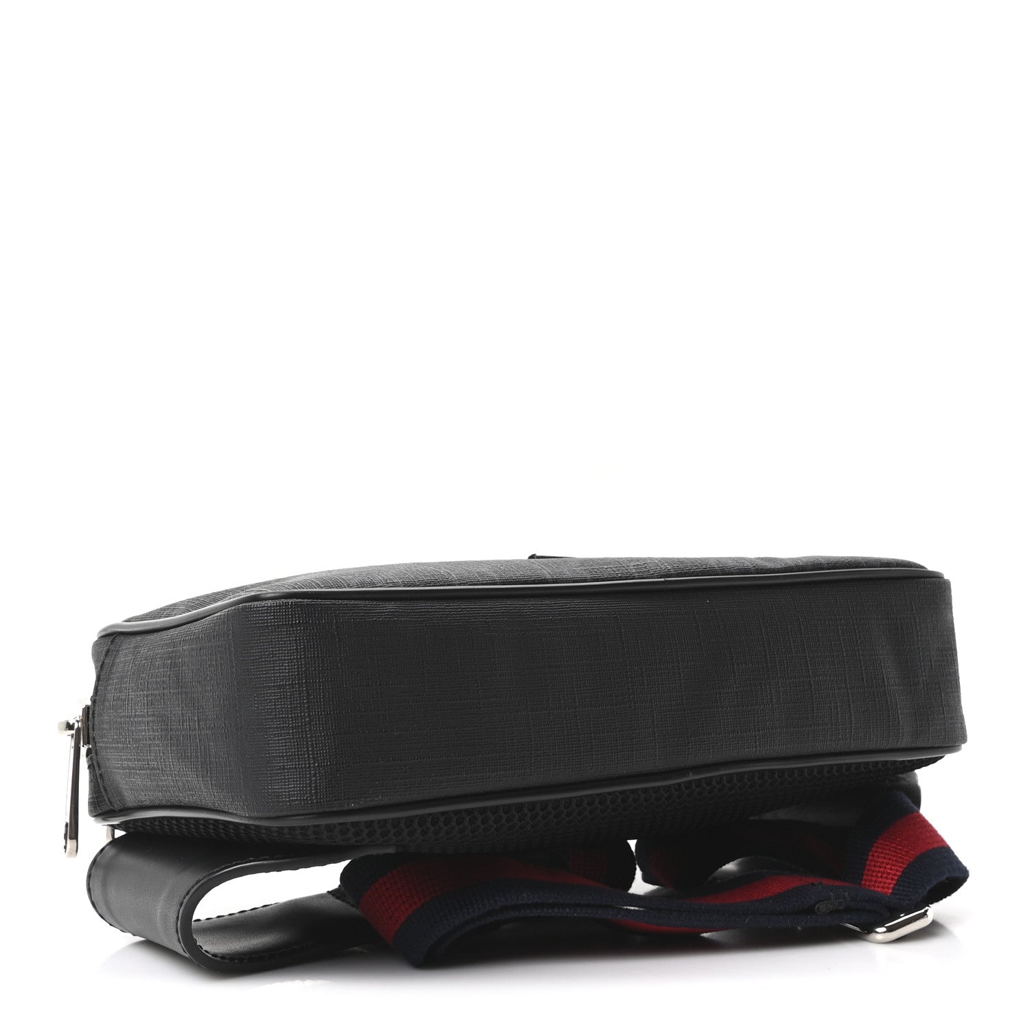 Gucci Soft GG Supreme Monogram Web Belt Bag Black Grey