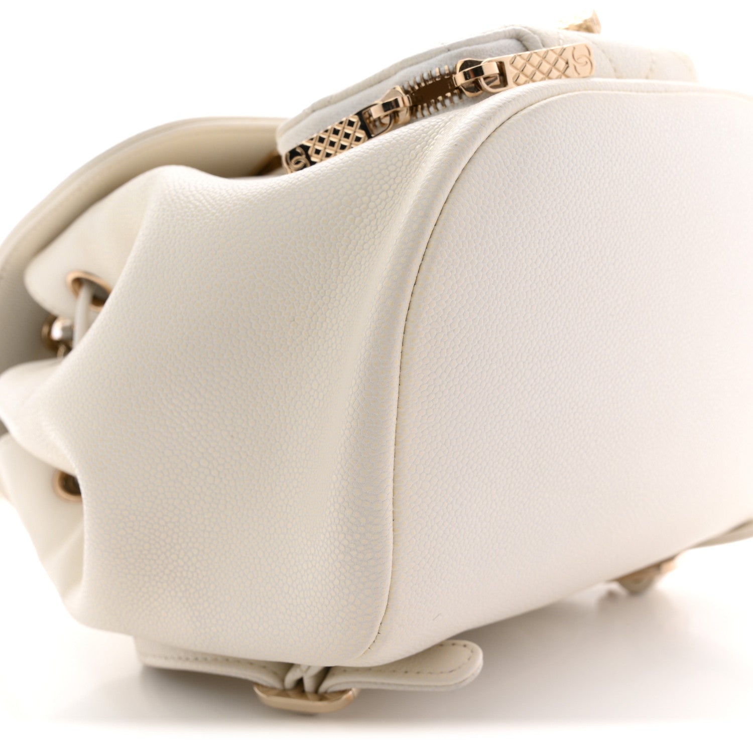 Chanel Caviar Quilted Mini Business Affinity Backpack White
