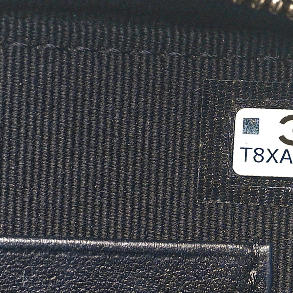 Chanel Lambskin Quilted Small Trendy CC Camera Case With Chain Navy