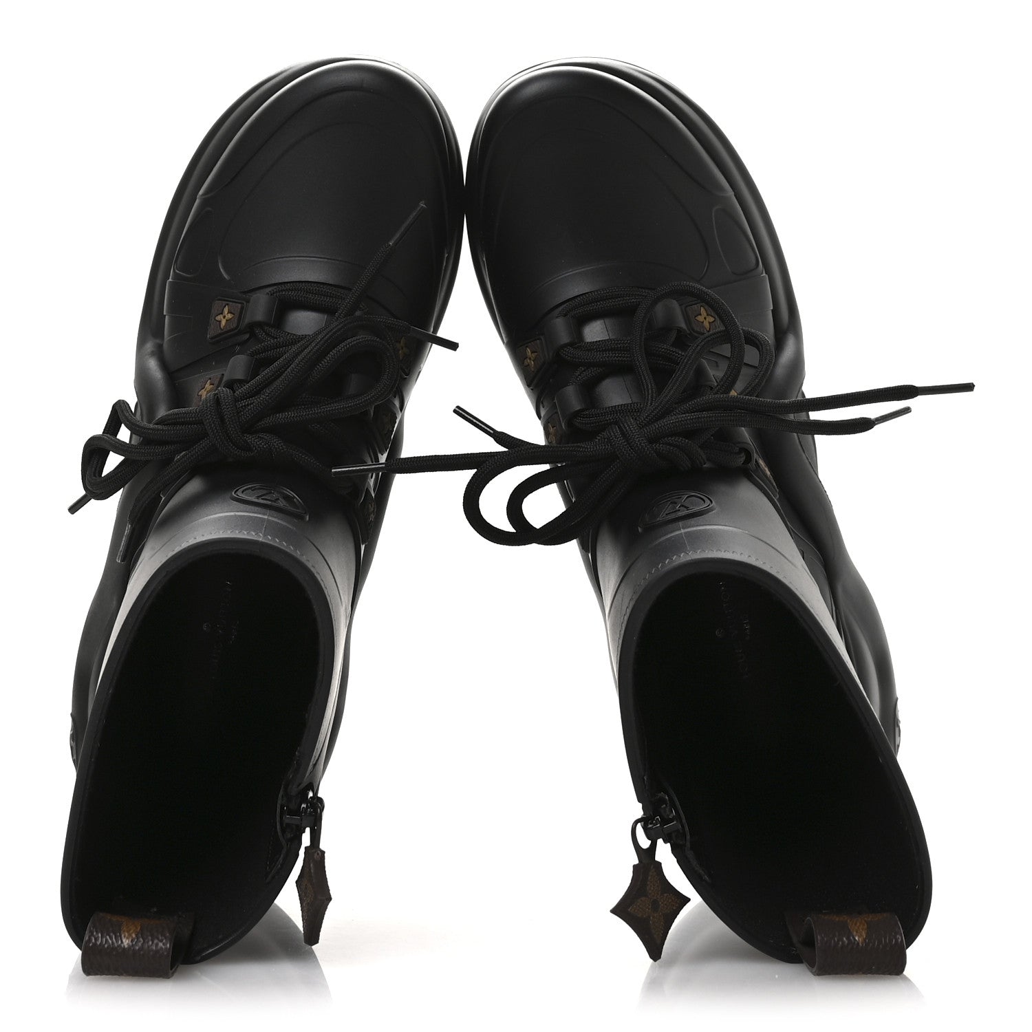 Louis Vuitton Mat Rubber Monogram LV Archlight Sneaker Boots 38 Black