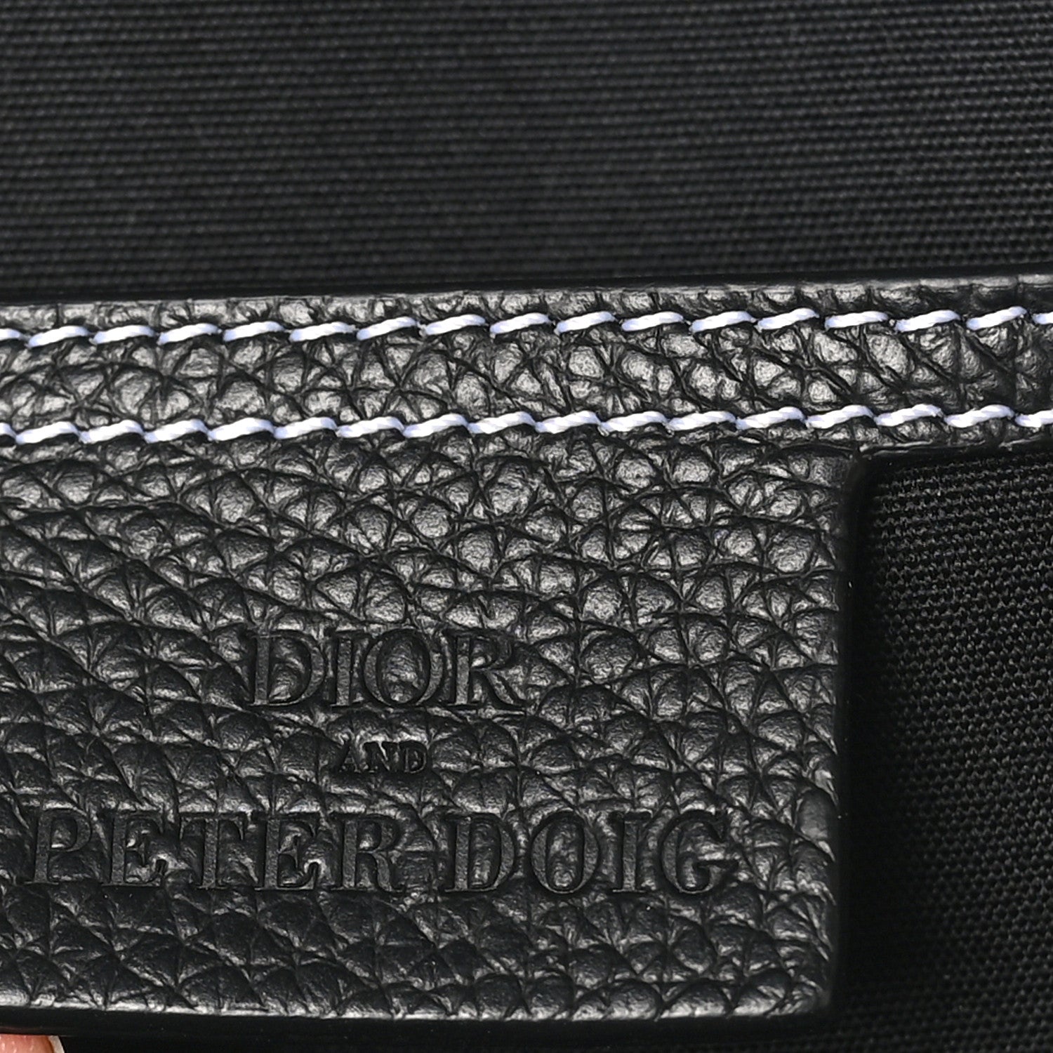 Christian Dior X PETER DOIG Grained Calfskin Slingbag Backpack Black