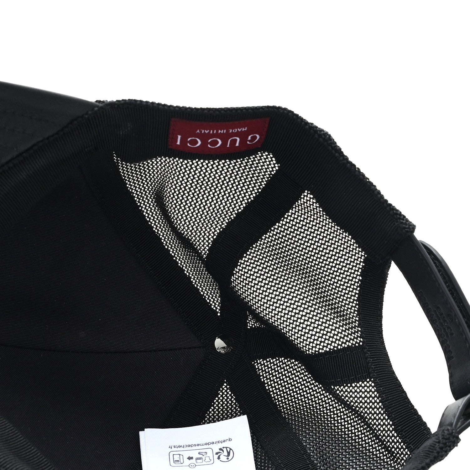 Gucci GG Supreme Monogram Baseball Hat M 58 Black