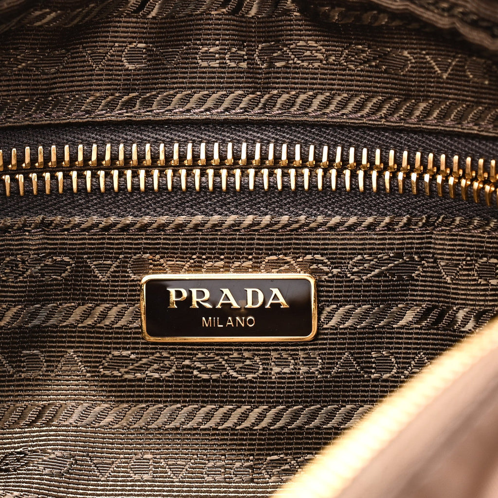 Prada Re-Nylon Saffiano Mini Shoulder Bag Sienna