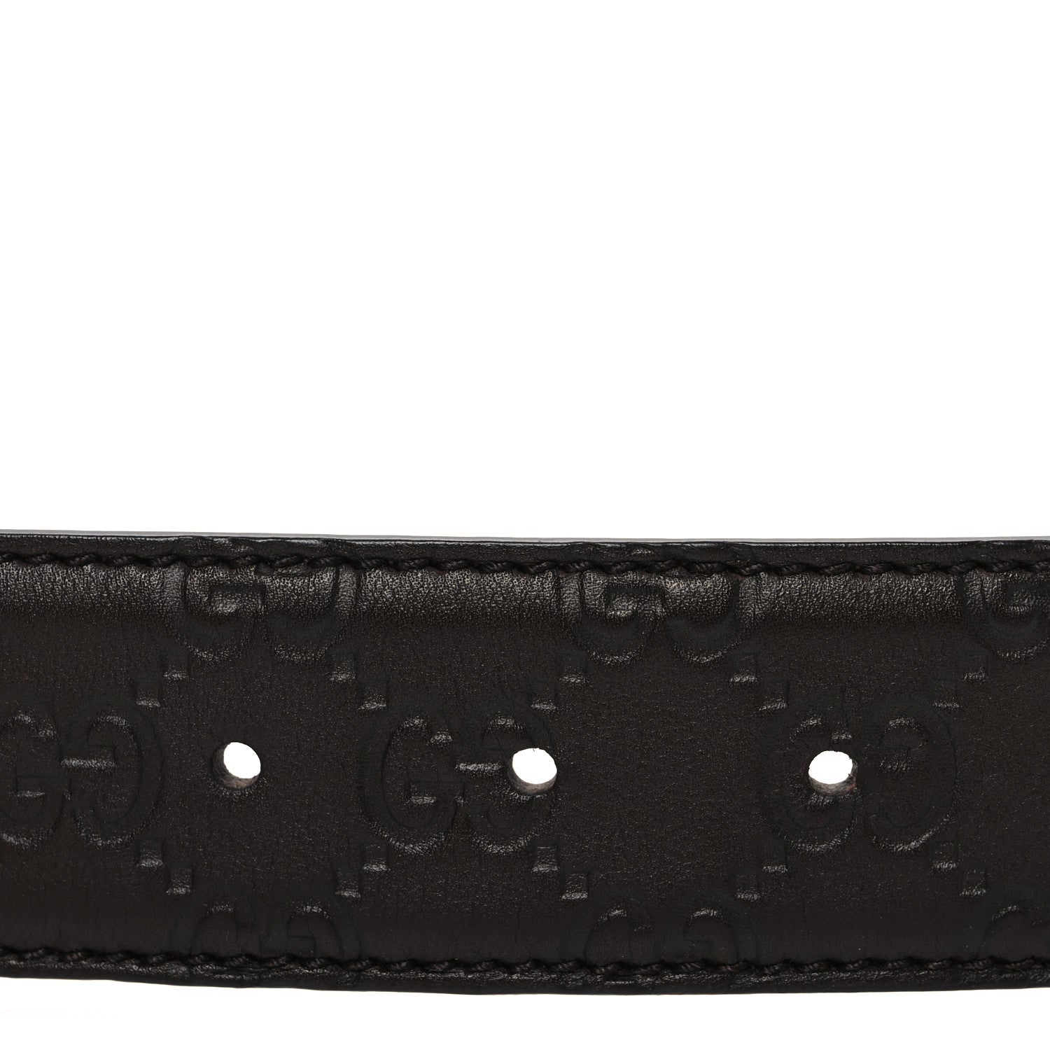 Gucci Calfskin Interlocking G Belt 95 38 Dark Brown