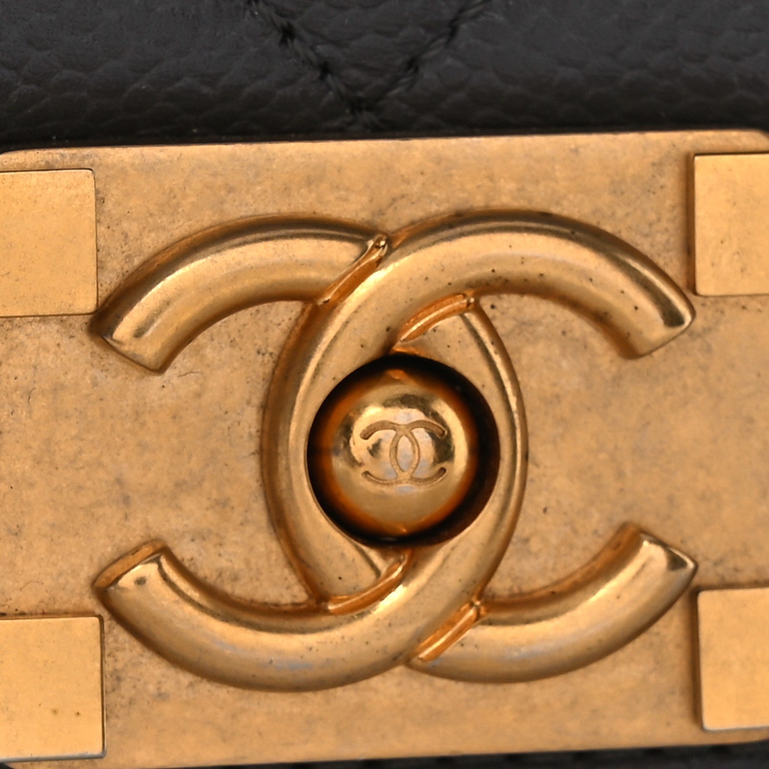 Chanel Caviar Quilted Mini Boy Flap Dark Grey