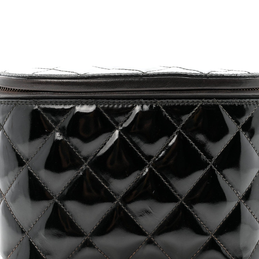 Chanel Patent Calfskin Quilted Waist Belt Bag 70 28 Black