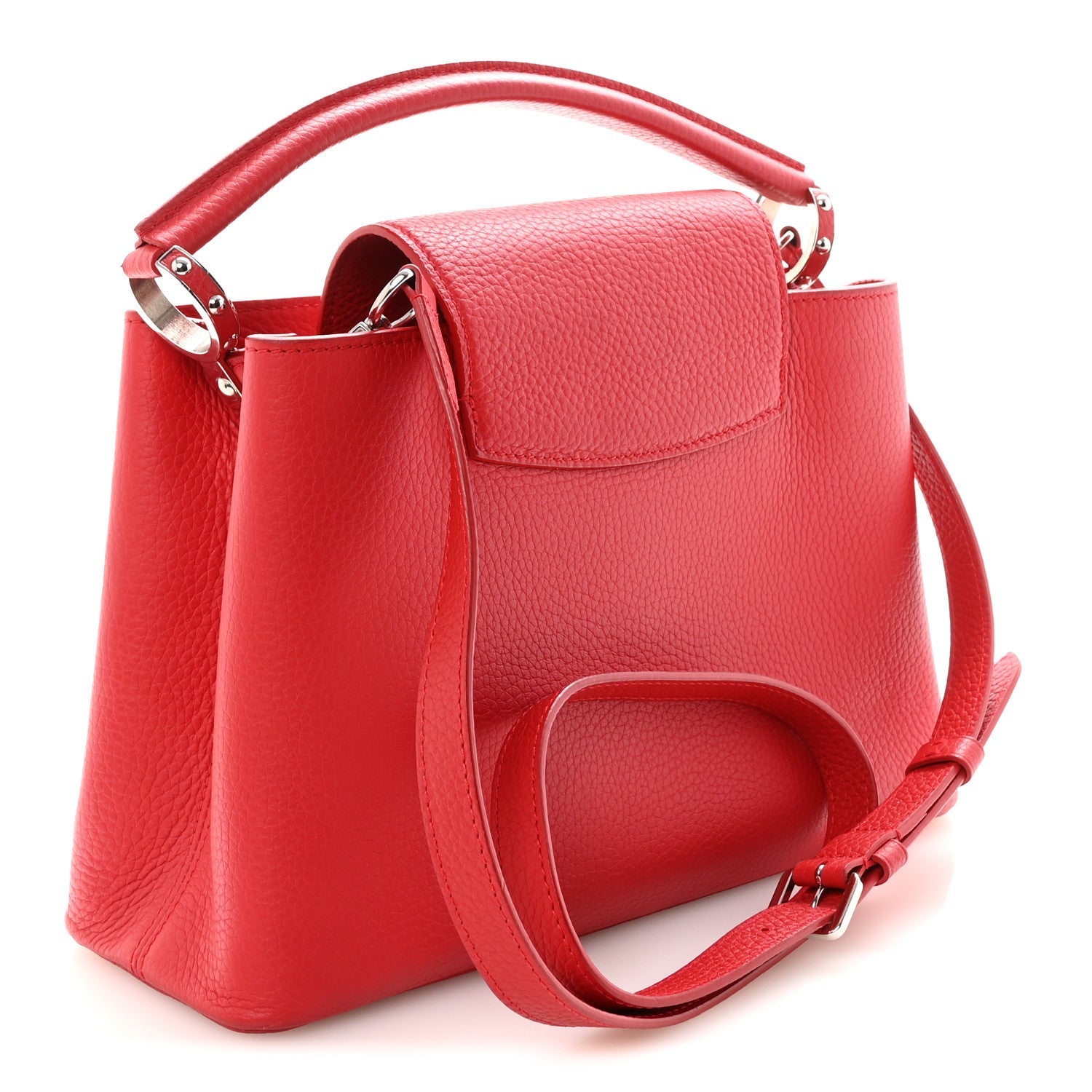 Louis Vuitton Taurillon Capucines PM Rubis