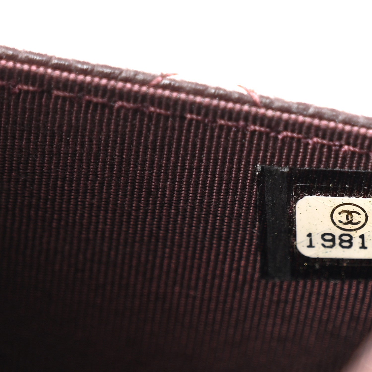 Chanel Caviar Quilted Wallet on Chain WOC Burgundy