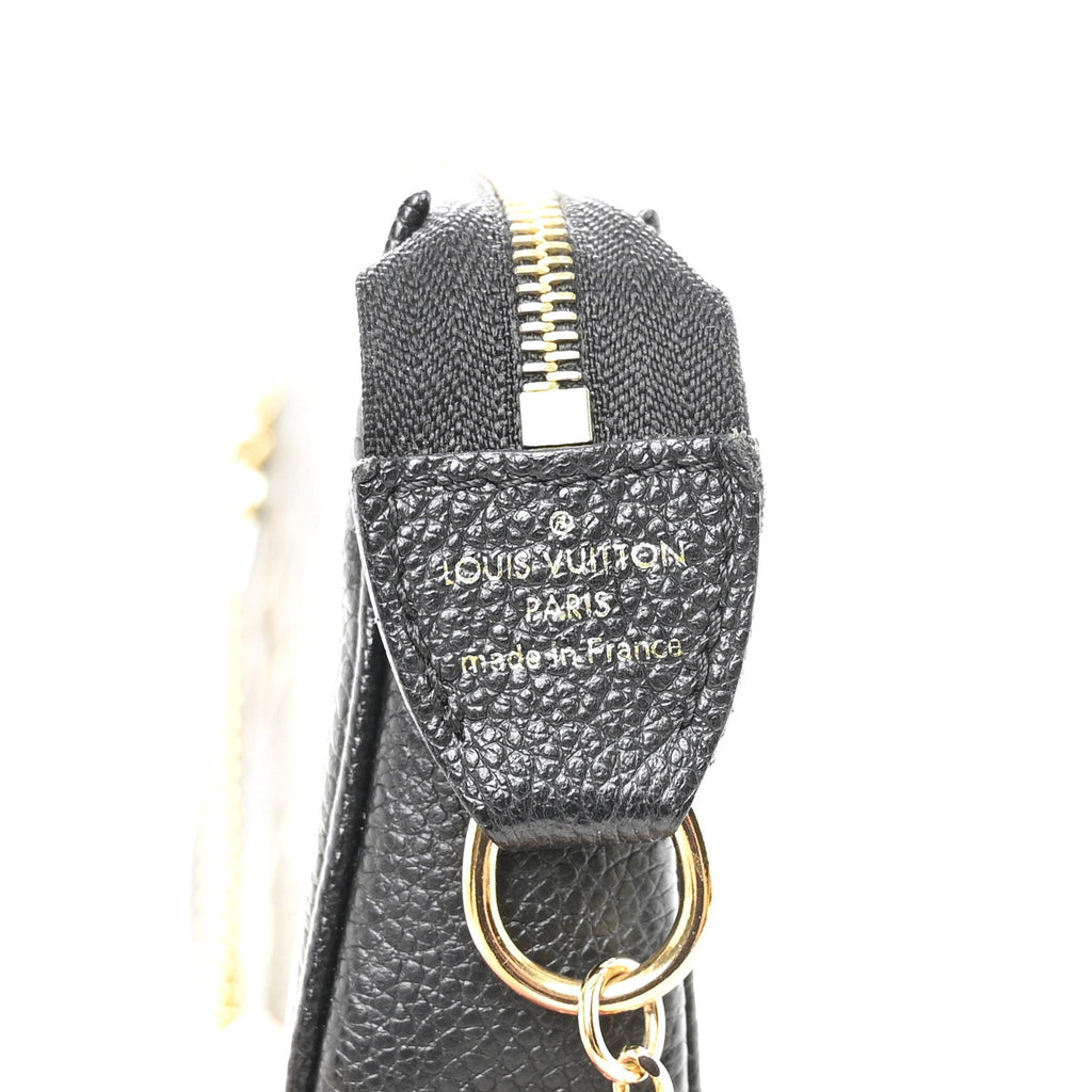 Louis Vuitton Empreinte Monogram Giant Mini Pochette Accessories Black