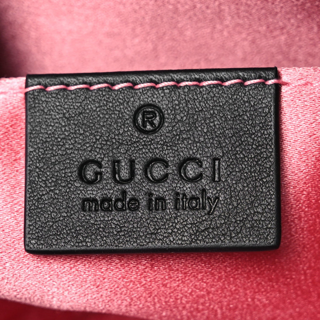 Gucci Velvet Matelasse Crystal Star GG Marmont Belt Bag 75 30 Black