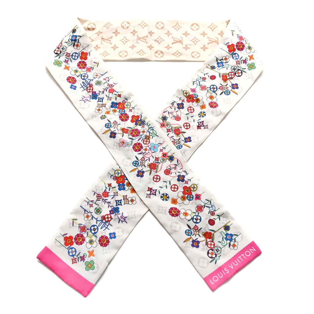 Louis Vuitton LV X TM Silk Superflat Monogram Bandeau White