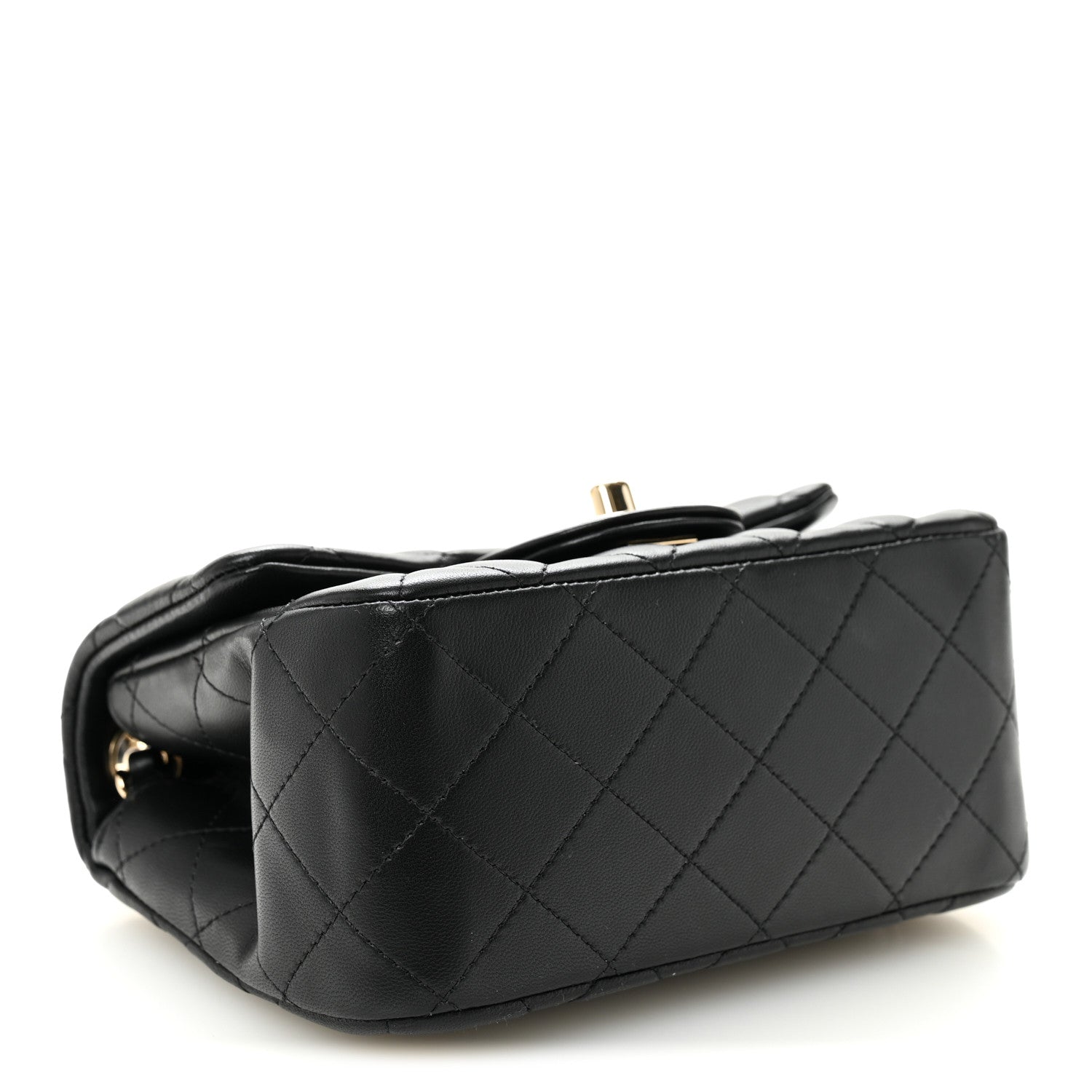 Chanel Lambskin Quilted Mini Square Flap Black