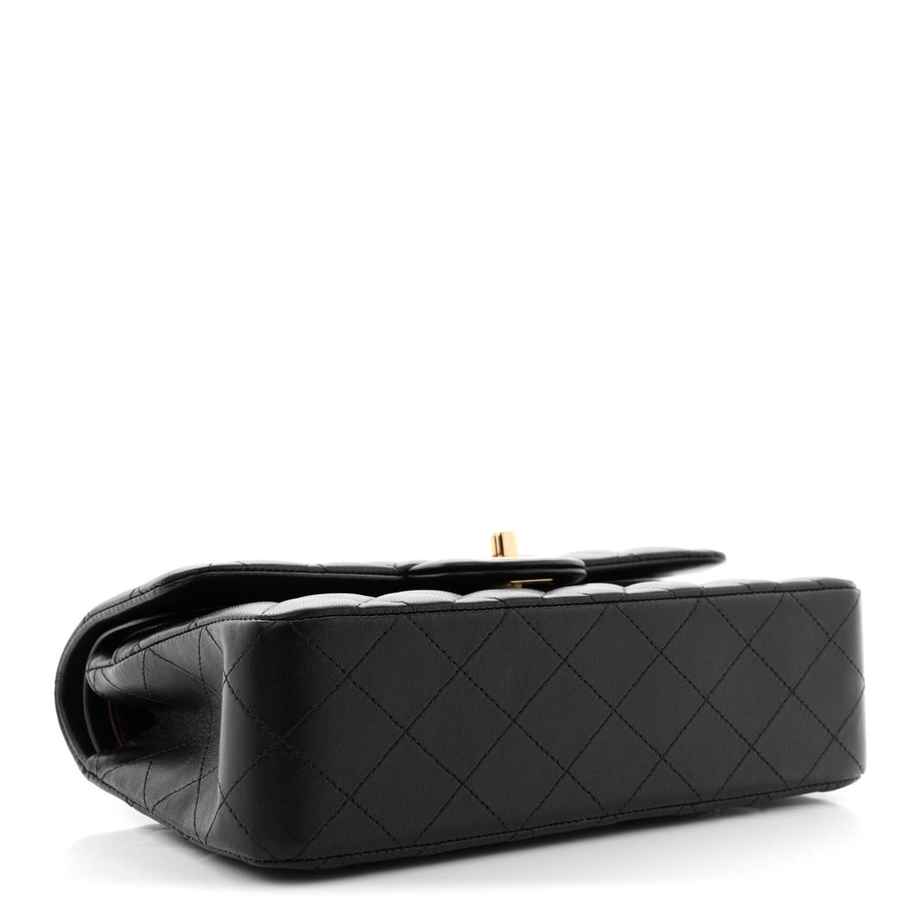 Chanel Lambskin Quilted Small Double Flap Black