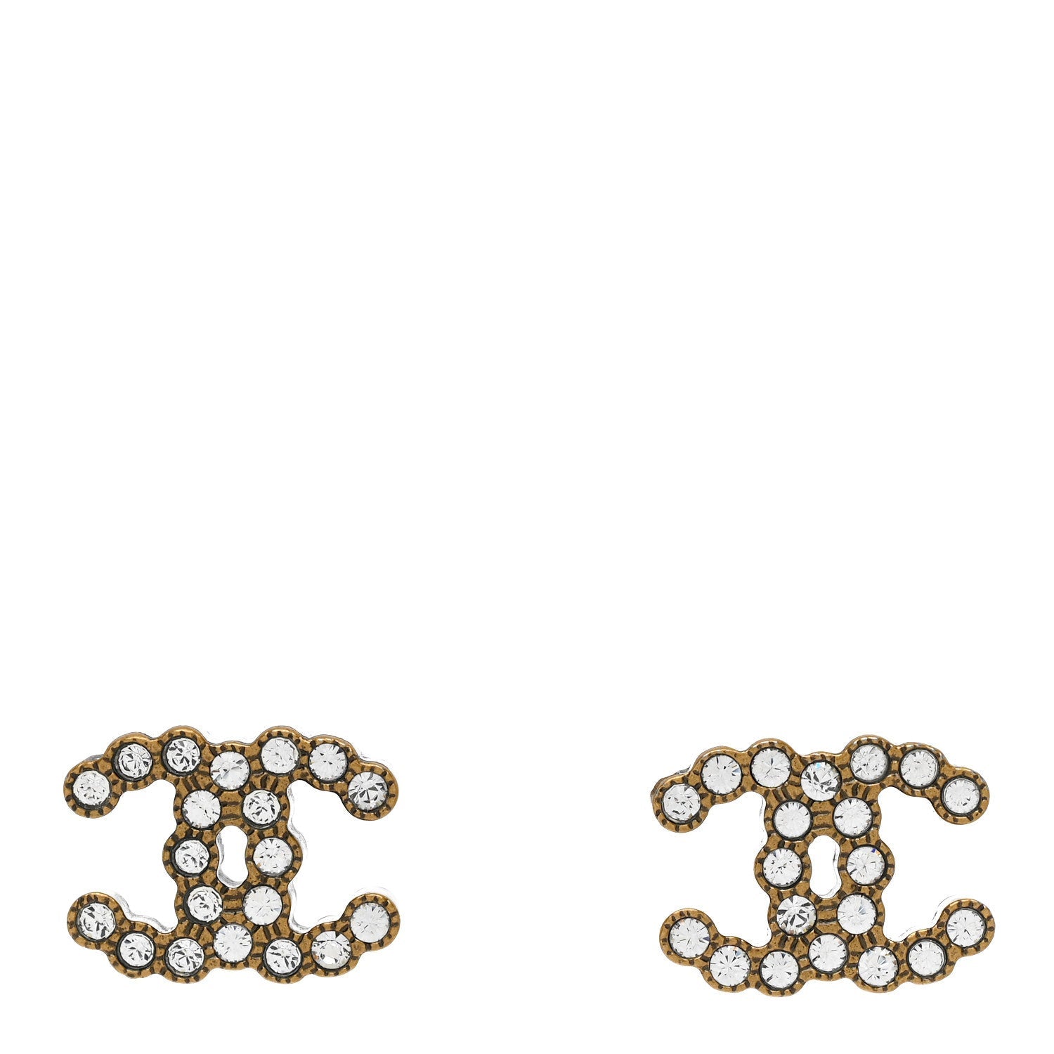 Crystal City Of Lights CC Earrings Gold