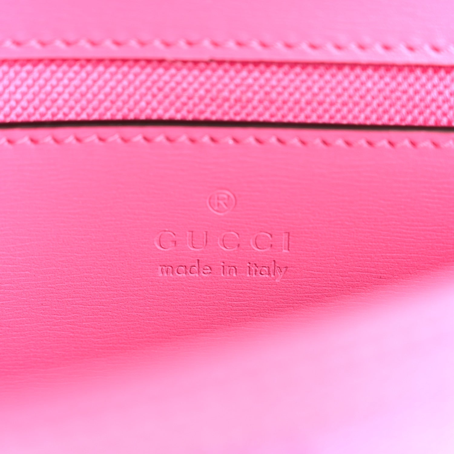 Gucci GG Monogram Scratch Lux Calfskin Mini Luce Shoulder Bag Rose Dark Blossom