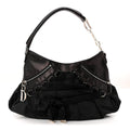 Christian Dior Satin Ballet Evening Bag Black