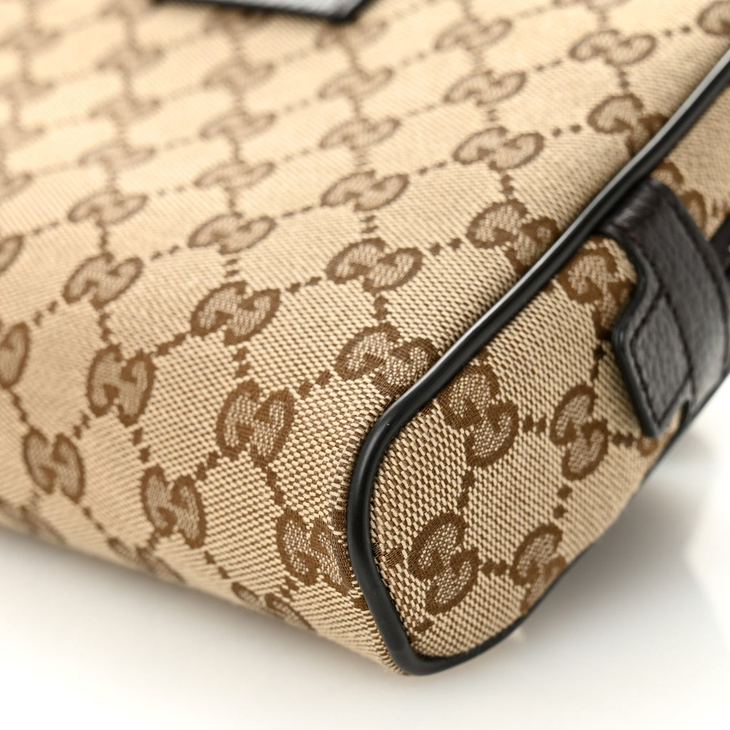 Gucci Monogram Belt Bag Dark Brown