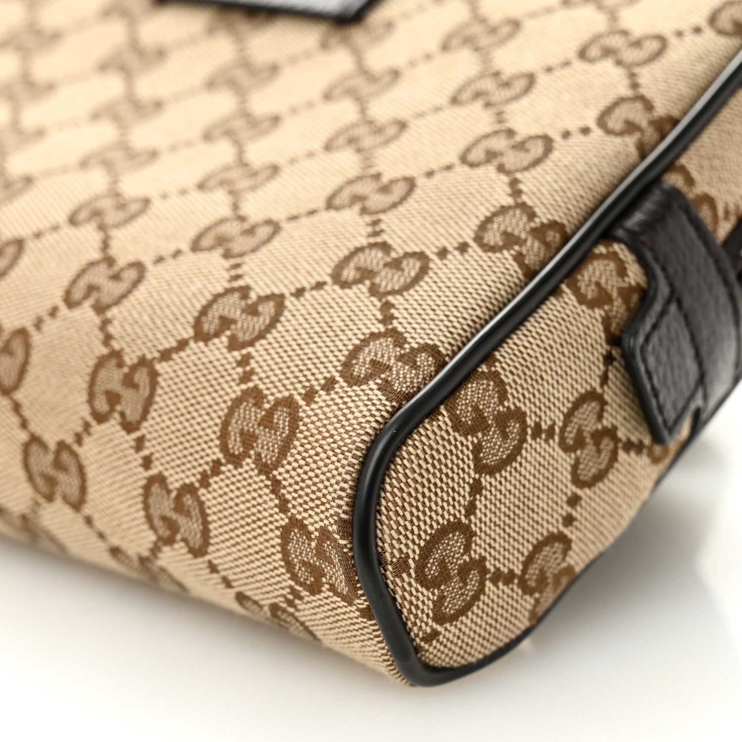 Gucci Monogram Belt Bag Dark Brown