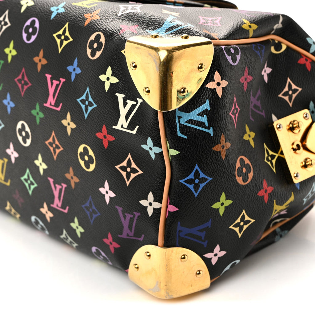 Louis Vuitton Monogram Multicolor Speedy 30 Black