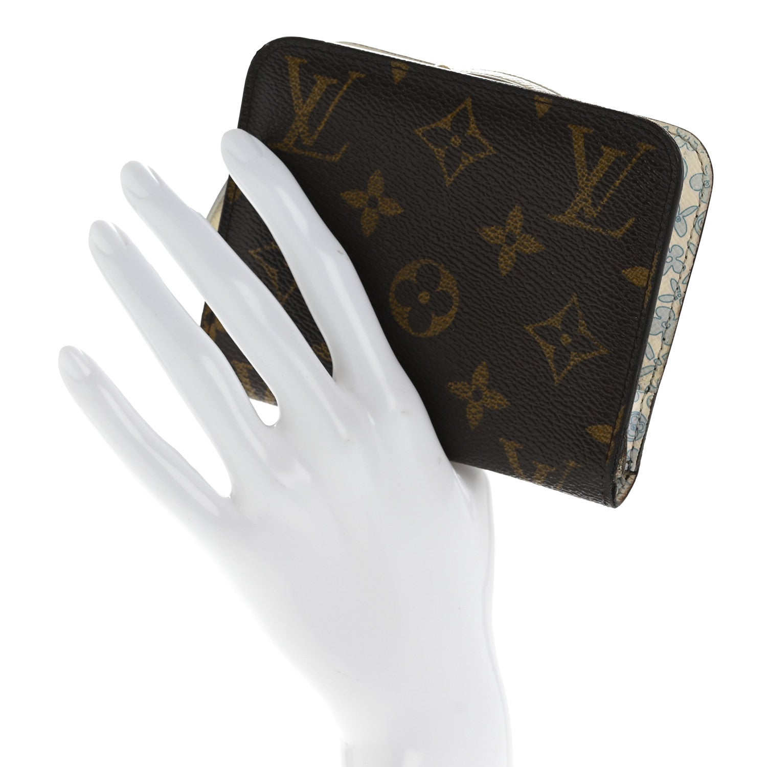 Louis Vuitton Monogram Fleuri Insolite PM Wallet Violet